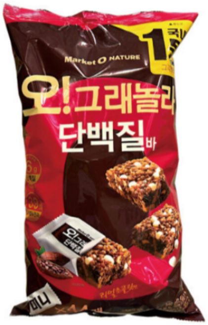 오리온 오그래놀라 단백질바, 540g, 1세트