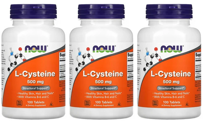 나우푸드 3개X L-시스테인 500mg 100정, 3개 - 쿠팡