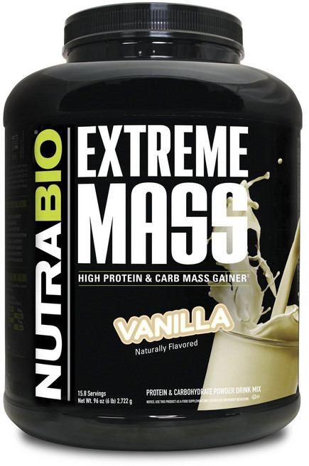 Nutrabio 極致增重蛋白與碳水化合物沖泡粉 香草口味, 1個, 2722g
