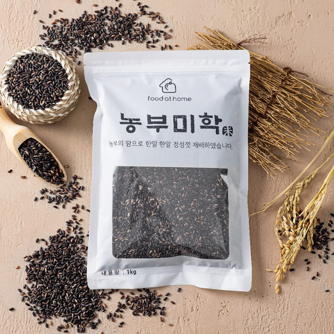 농부미학 국내산 찰흑미, 1개, 1kg