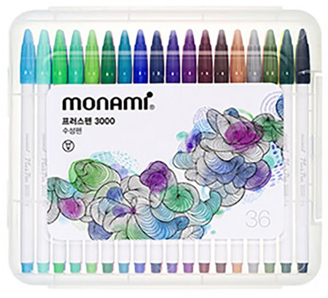 모나미 프러스펜3000 24색 36색 수성펜 플러스펜
