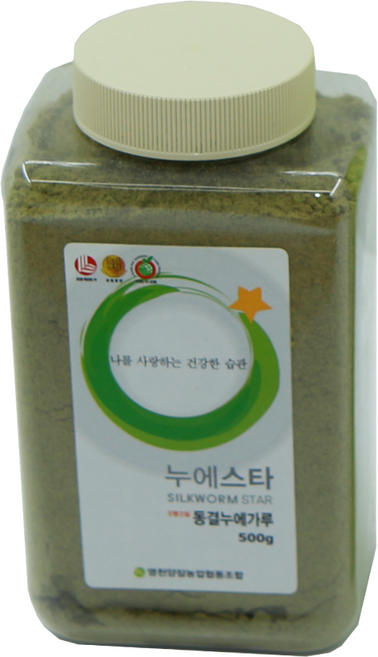 누에스타 프리미엄 100% 누에가루 500g 영천양잠 누에분말, 1개