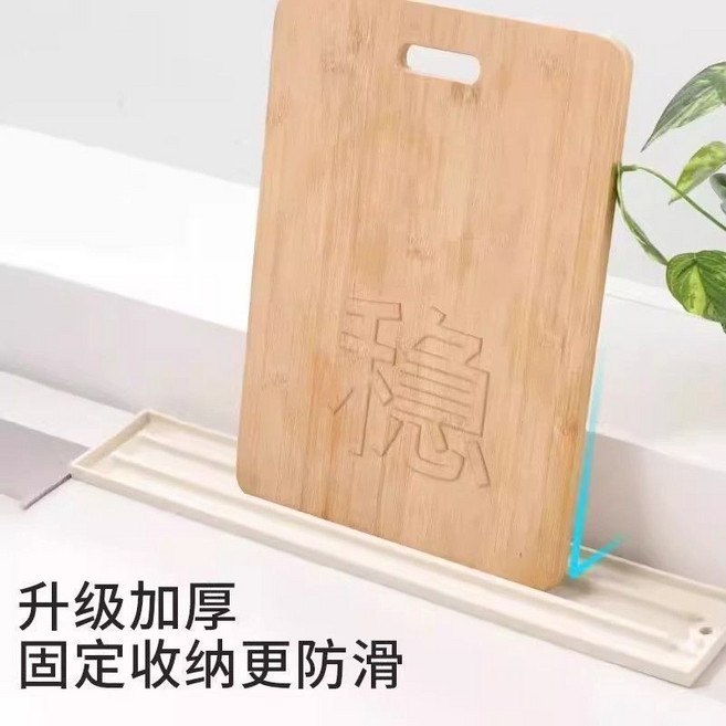 窄縫鍋蓋收納墊 瀝水墊, 1個, 米白色, 米白色