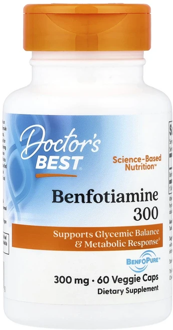 Doctor's Best 벤포티아민 300 BenfoPure 함유 300mg 베지 캡슐 60정, DoctorsBest벤포티아민300BenfoPure함유, 1개 - 쿠팡