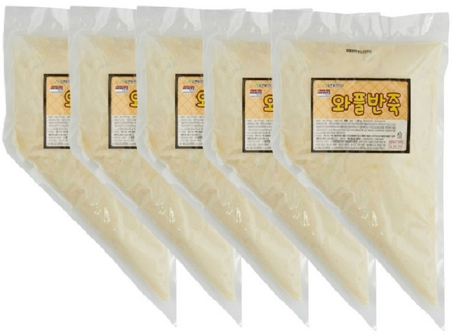 아메리칸 와플 반죽 1kg x 5개 홈베이킹 와플 메이커