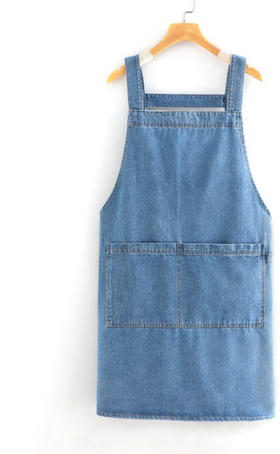 스위트 워싱 데님 앞치마, 1개, 03.무지 연청