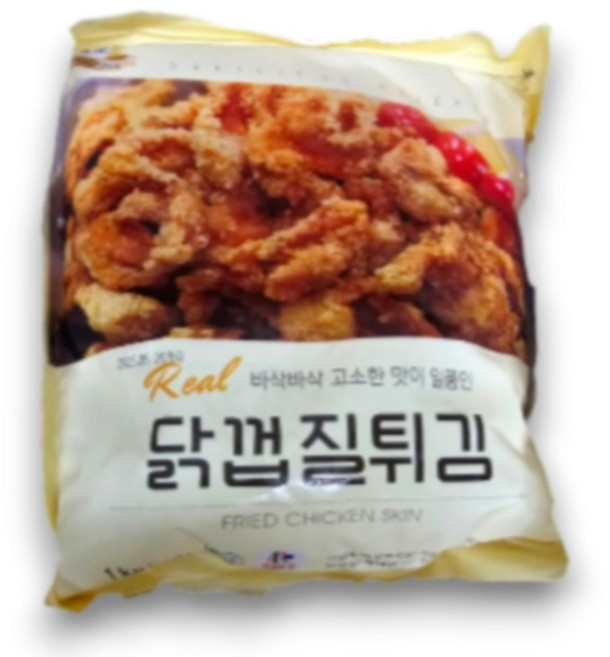 상도 닭껍질튀김 에어프라이어 바삭 별미, 1kg, 2개