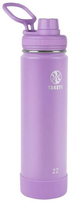 다케야Takeya Actives 단열 스테인리스 스틸 물병 뚜껑 포함 510.3ml(18온스) 오닉스143978, Lilac