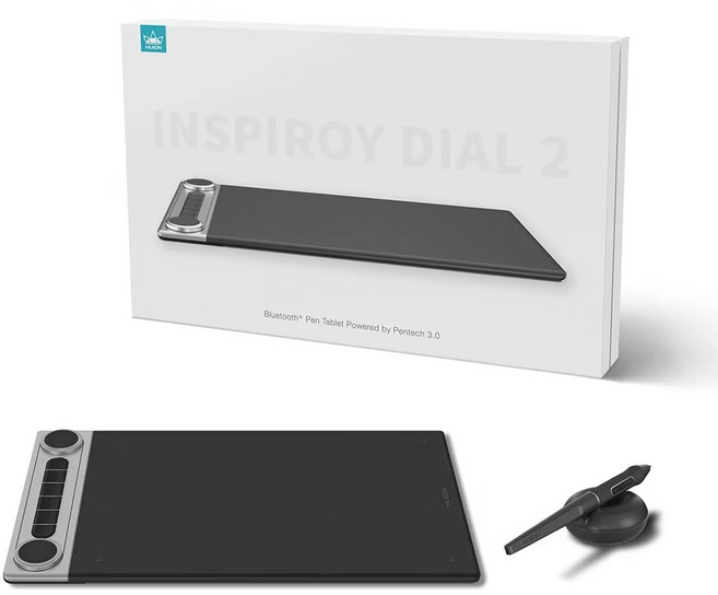 HUION 繪王 INSPIROY Dial 2 Q630M 藍牙繪圖板 無線連接 快捷轉盤 8192級壓感