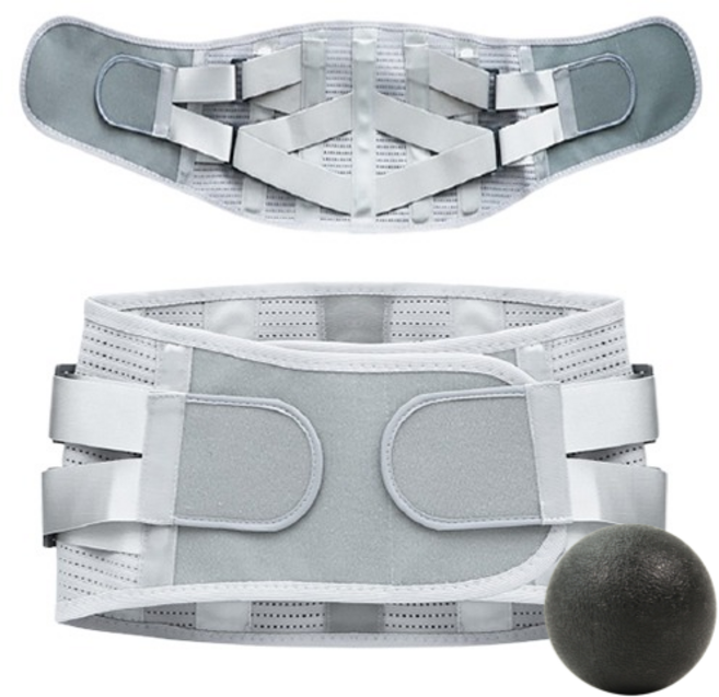 올투게더나우 바른요 허리보호대 복대 마사지볼 세트, 1개