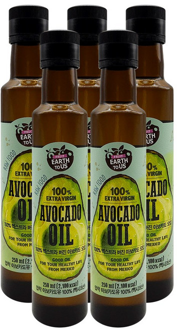 종근당건강 어스투어스 아보카도오일, 250ml, 5개