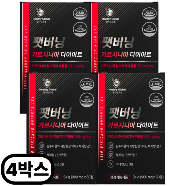 가르시니아 남자 남성 다이어트 보조제 가르니시아 HCA 팻버닝 체지방 감소 식약처인증, 4개, 팻버닝 가르시니아, 60정 - 쿠팡