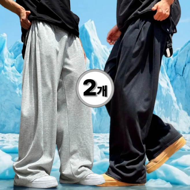 1+1 시온 쿨링 메쉬 사이드 핀턱 트레이닝 팬츠