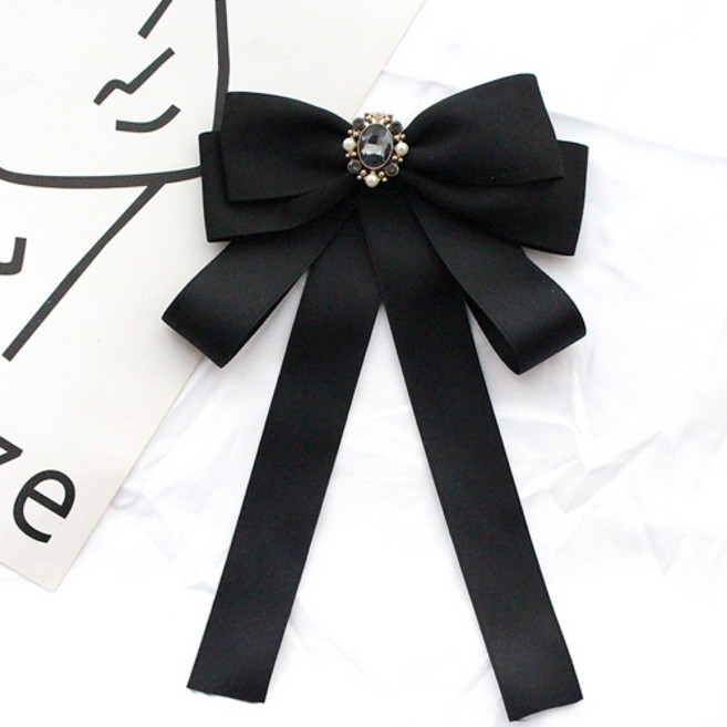 여성 원피스 블라우스 포인트 패션 리본 브로치
