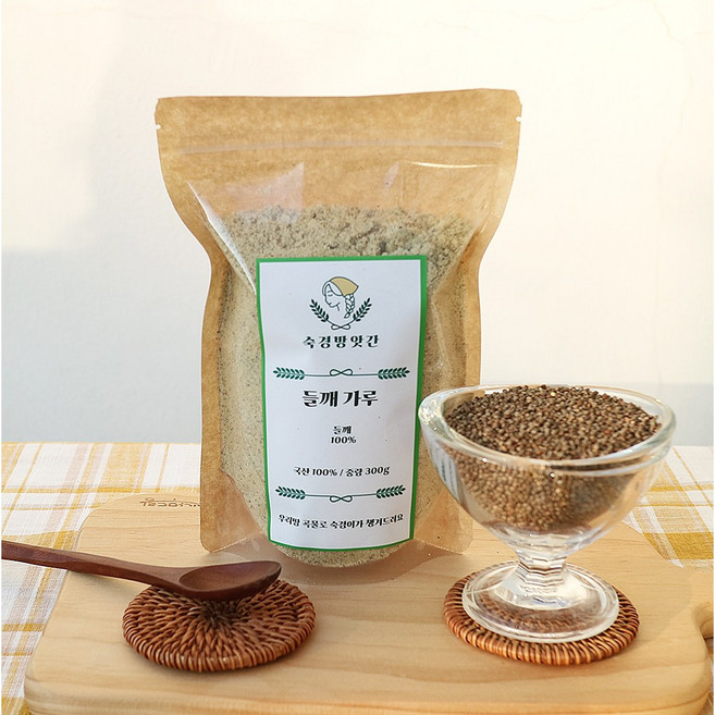 숙경방앗간 25년 국산 들깨가루 탈피 거피 들깨분말 300g, 볶은 들깨가루 500g, 1개