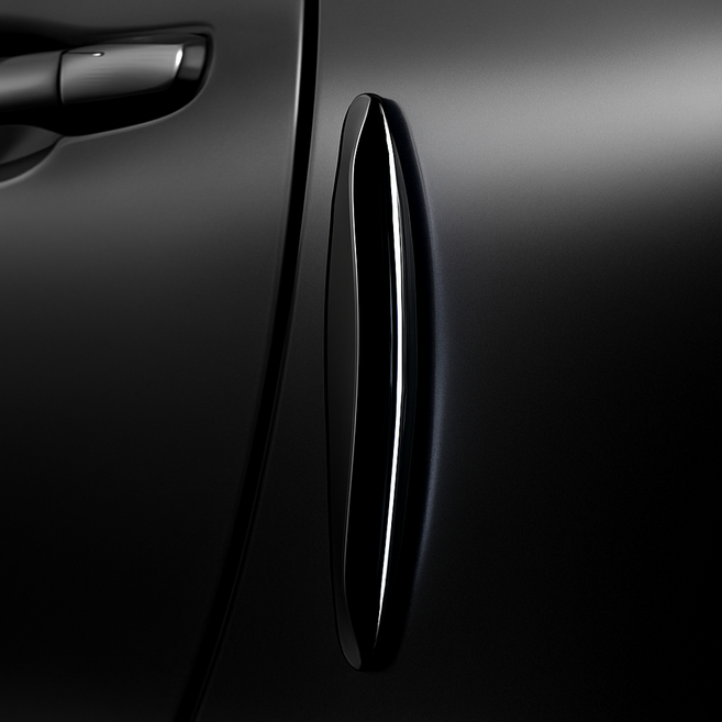 지오베르 흔적없는 자동차 실리콘 차량 문콕방지 차문콕 도어가드, 6개, 블랙