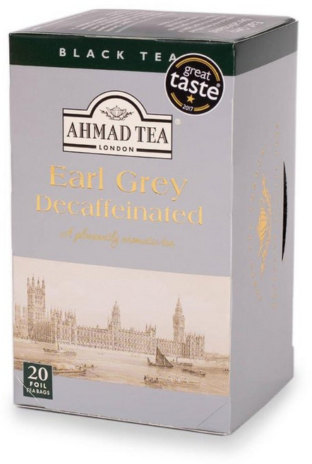 Ahmad Tea English Breakfast Tea 20개입 박스 (6팩), 디카페인 얼 그레이, 238.1g