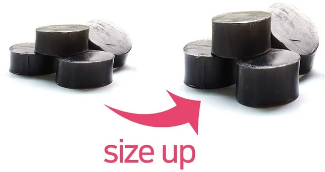 허브마리 미용비누 수제비누 숯상황에센스비누 (여행용), 1개 - 쿠팡