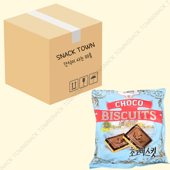 노브랜드 과자 초코비스킷 1+1 간식 사무실 어린이집, 253g, 2개
