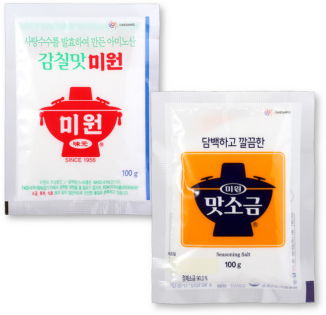 청정원 감칠맛미원100g + 맛소금100g 세트, 1세트, 200g