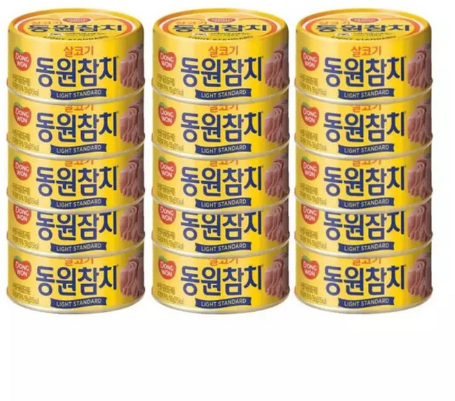 동원F&B 라이트 스탠다드 참치 150g X 15개