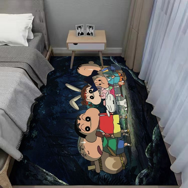 짱구는 못말려 짱구 카페트 러그 카펫 침실 침대옆 바닥 매트 미끄럼방지 인테리어 장식 굿즈