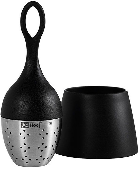 독일 Adhoc 티 필터 항상 표면에 떠있음과일차 만들기 쉬움 편리함, 1개, B  블랙