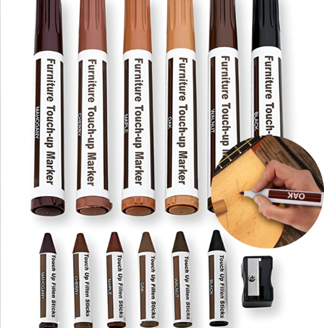 올라잇 완벽 보수 우드 크레파스 마카펜, 12개