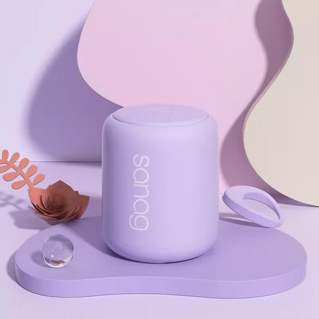 Sanag Loca X6 防水藍牙音響 TWS雙喇叭串聯 360 環繞重低音 18H超長續航 IP55防塵防水, 紫色