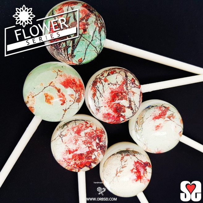 행성 사탕 캔디 Pink flower 체리맛 6P by orbsei fuc+7270pX, 1개