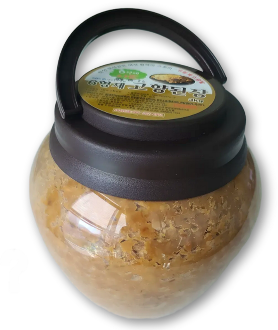 6형제 된장 재래식 무첨가 저염 전통 시골 집 된장 (콩알갱이 살아있는 간장 품은 전통숙성), 1개, 3kg