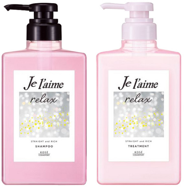 코세 Je L'aime 쥬렘 리페어 릴렉스 스트레이트 리치 샴푸 린스 세트, 1개
