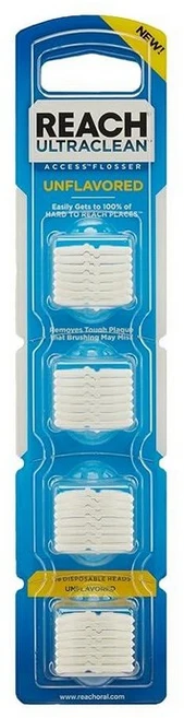 리스테린 울트라 클린 칫솔형 치실 교체형 헤드 민트향 28개입 120602, 28 count (Pack of 1), 무향 - 쿠팡