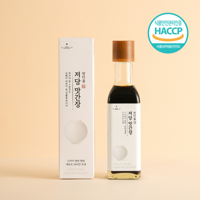 국산콩 맛다올푸드 맛다올 저당 맛간장 만능간장 조림 볶음 불고기 드레싱 소스, 1개, 230g