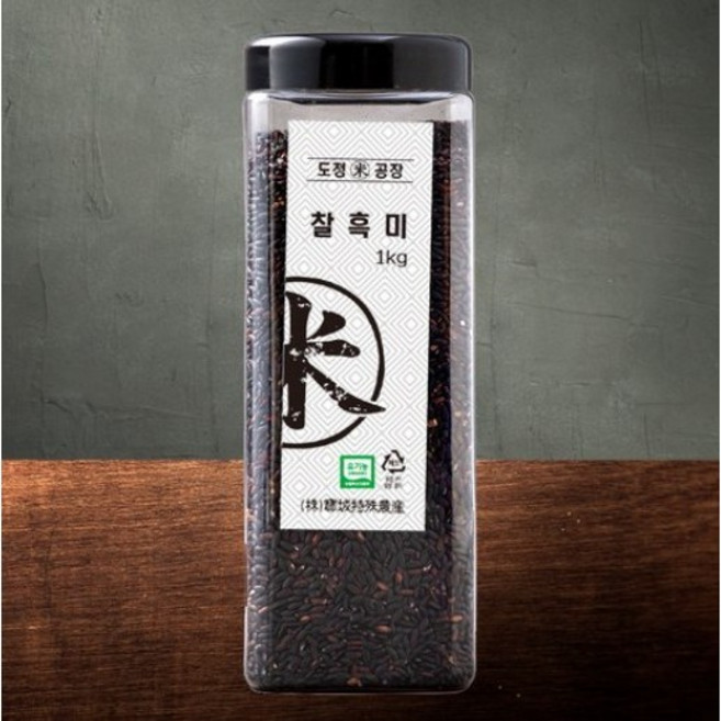 도정공장 유기농 찰흑미, 1kg, 3개