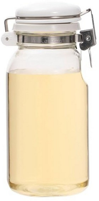 셀러메이트 신형 저장 병 원푸시 편리한 병 조미료 넣기 드레싱 병 유리 용기 300ml 일본제 302042, 1개, 1ml