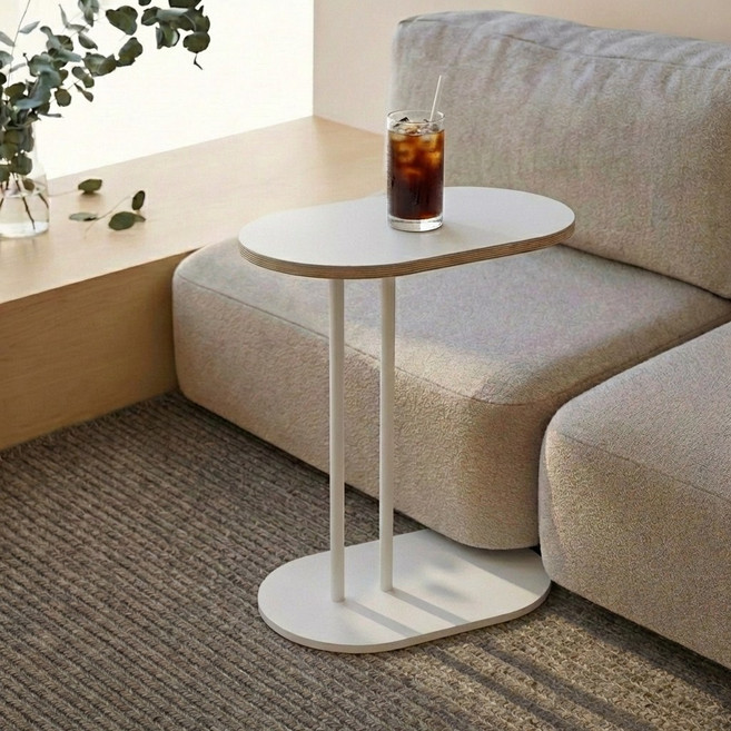 땡스투 침대 소파 사이드 테이블, 화이트