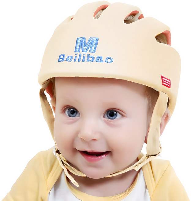 베일리바오 아기 머리 보호대, 아이보리, 1개