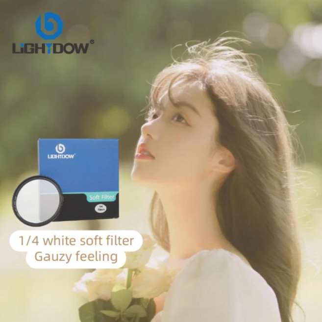 Lightdow 14 흰색 소프트 렌즈 필터 49mm 55 62 Mm 카메라 Canon Nikon Sony Fuji, 04 72MM
