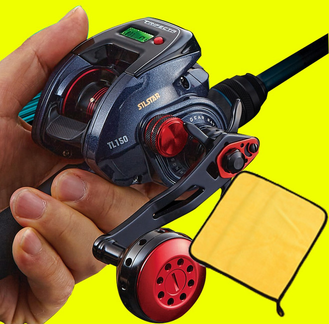 다사가 은성 수심측정베이트릴 수심측정릴 한치낚시 트라이펙타 10KG 문어낚시릴 한치릴 카운터릴 낚시수건, 다사가수심측정릴(우), 001.트라이펙타(우)수건세트