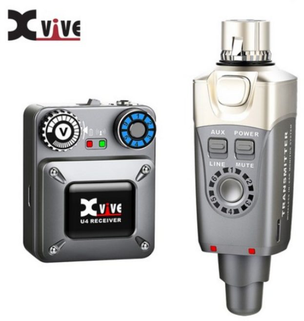 XVIVE In-Ear Monitor Wireless System U4 엑스바이브 인이어 모니터링 시스템 와이어리스 무선, 1개
