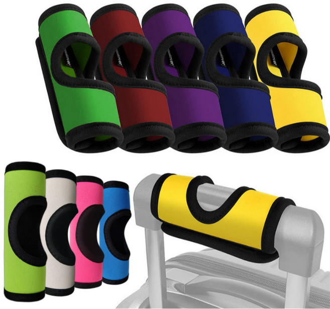 리문 캐리어 가방 손잡이 커버 2개, 1세트, 블랙x그레이