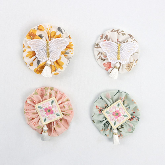 단아 악세서리 헤어핀 배씨댕기, 노랑