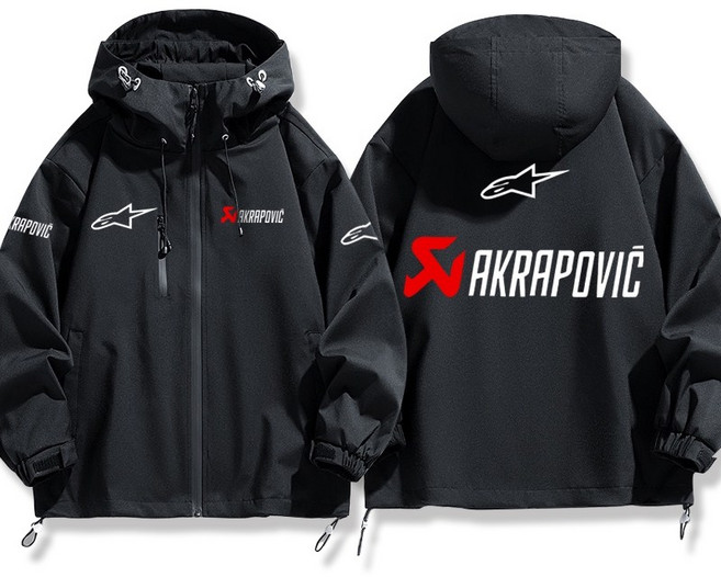 낭만샵 오토바이 바람막이 자켓 항공점퍼 바이크 아크라포빅 루즈핏, 검정색, M 레귤러(170cm)