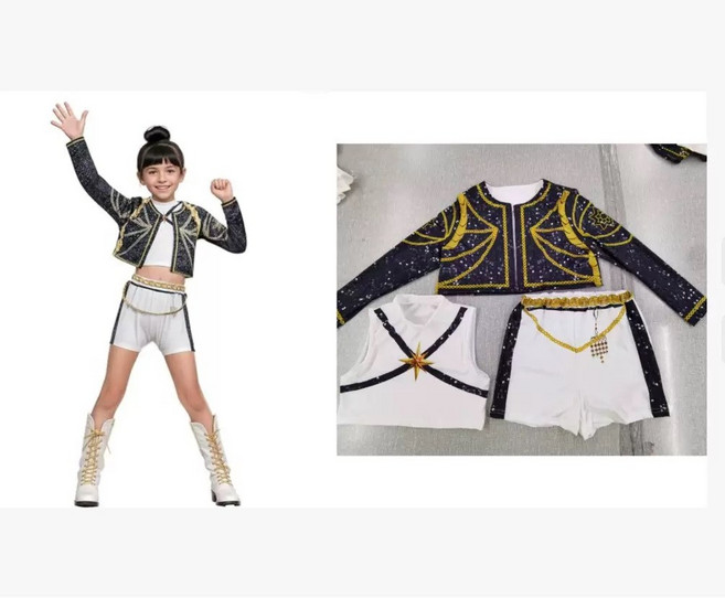 하와즈 키즈 댄스 의상 코스튬 놀이공원룩 상하세트