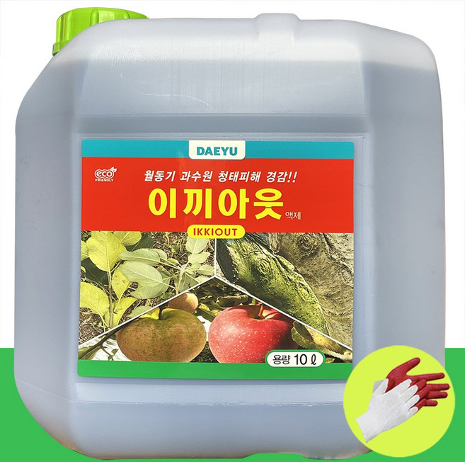 대유 이끼아웃 10L 작업장갑 증정 월동기 과수원 이끼 청태 피해, 1개