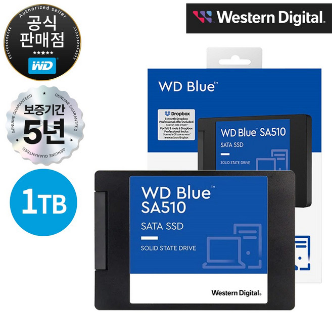 WD BLUE SA510 SATA 3D 1TB SSD