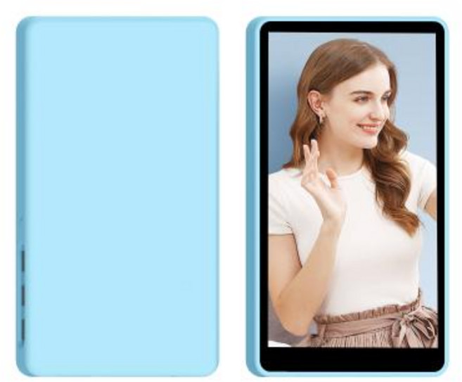 Shimbol CP5 모니터 스크린 휴대폰 후면 카메라 셀카 브이로그 라이브 스트림 틱톡 스마트폰과 호환 가능, CP5 With Blue Case, 1개