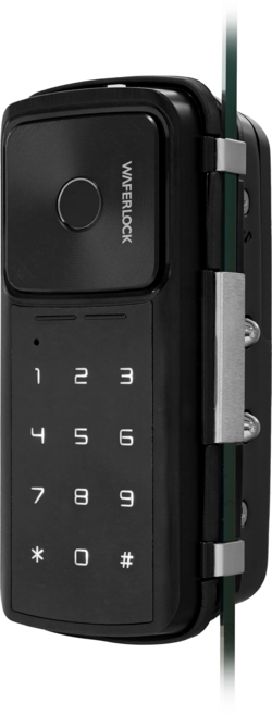 【WAFERLOCK 維夫拉克電子鎖】D312玻璃門電子鎖(指紋 密碼) 單門/雙門玻璃鎖/指紋鎖 電子門鎖 含標準安裝, D312單門, 上門安裝