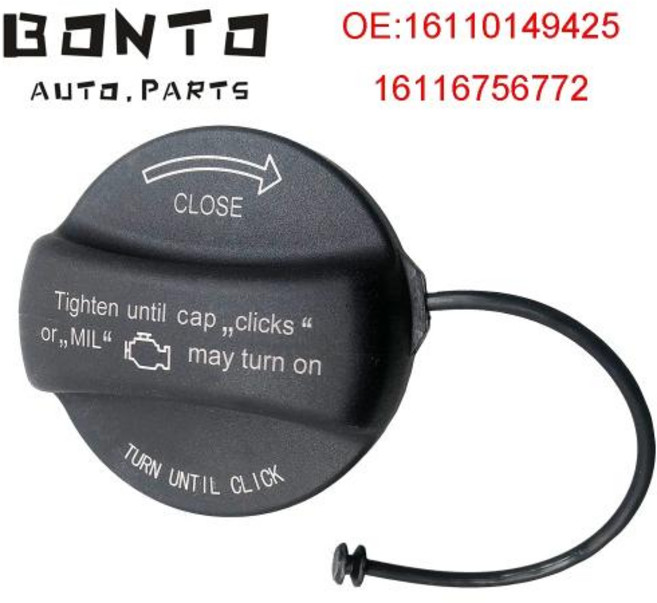 BONTO 연료 가스 탱크 필러 캡 커버 BMW 318d X3 X5 미니 쿠퍼 R55 R56 R60 용 OEM:16110149425 16116756772 16117222391, 1개